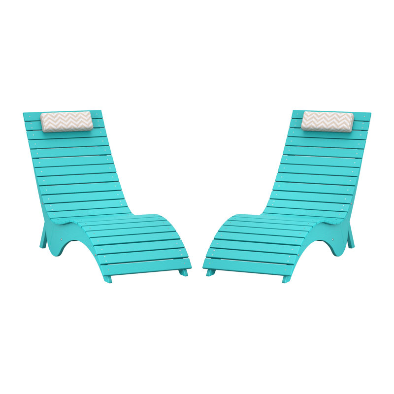 Aquawave  Waterproof & Anti-Drift Patio Chaise Lounge, Aruba Blue