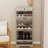 48.22 In. H X 20.86 In. W Antique White Shoe Cabinet With 1 Drawer And 3 Flip Drawers