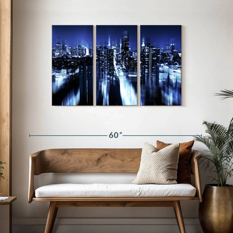 Rorry Blue Night Manhattan, 28" H x 45" W