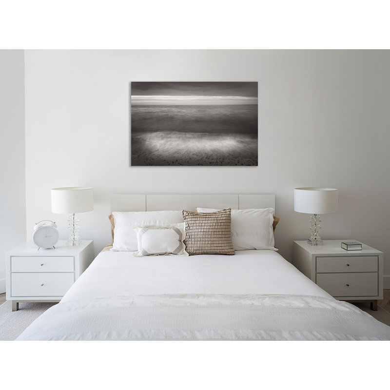 «Lake Superior Beach II BW», toile tendue par Alan Majchrowicz, H 16 po x l 24 po x P 1,5 po