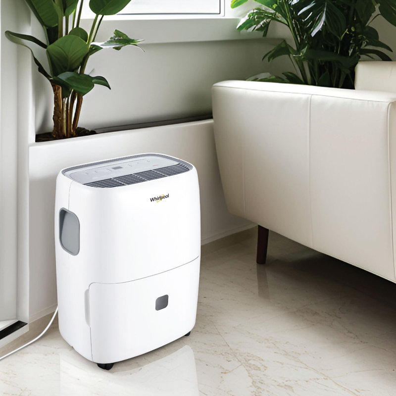 Whirlpool White 30-Pint Portable Energy Star Dehumidifier