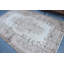 Grand tapis turc antique beige idéal pour les espaces de bureau, les salons et les salons