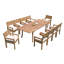 Idora Outdoor 11 - Piece Teak Dining Set-141874701-138567761
