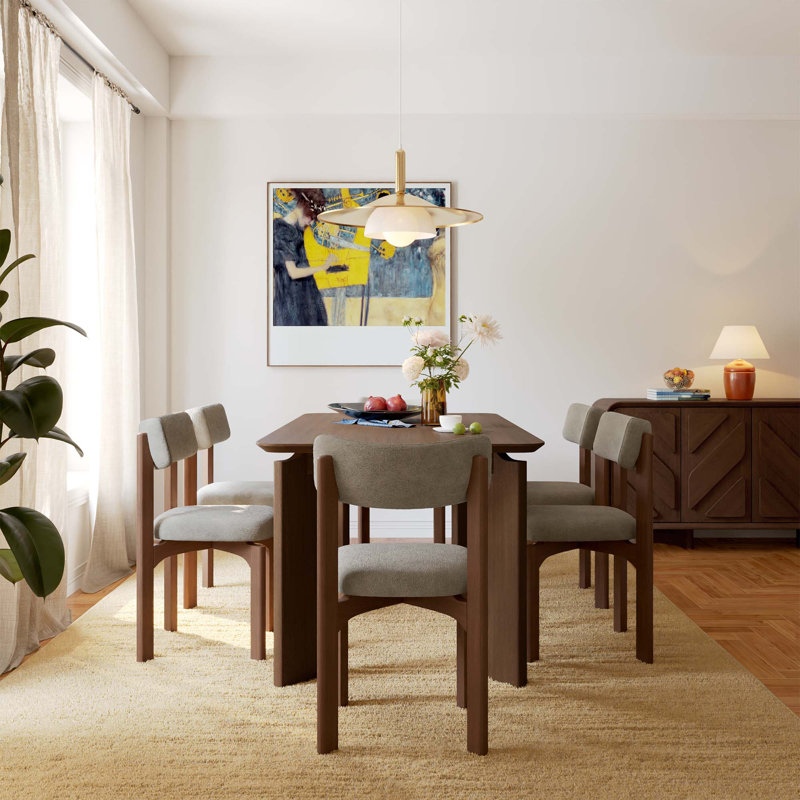 Upholstered Solid Wood Dining Chair