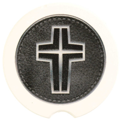 Ceramic Round 2 Piece Car Coaster Set