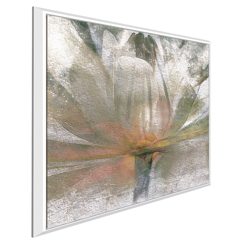 " Lily Light " by Mike Calascibetta, 31.5" H x 51.5" W x 2" D, White Floater Frame