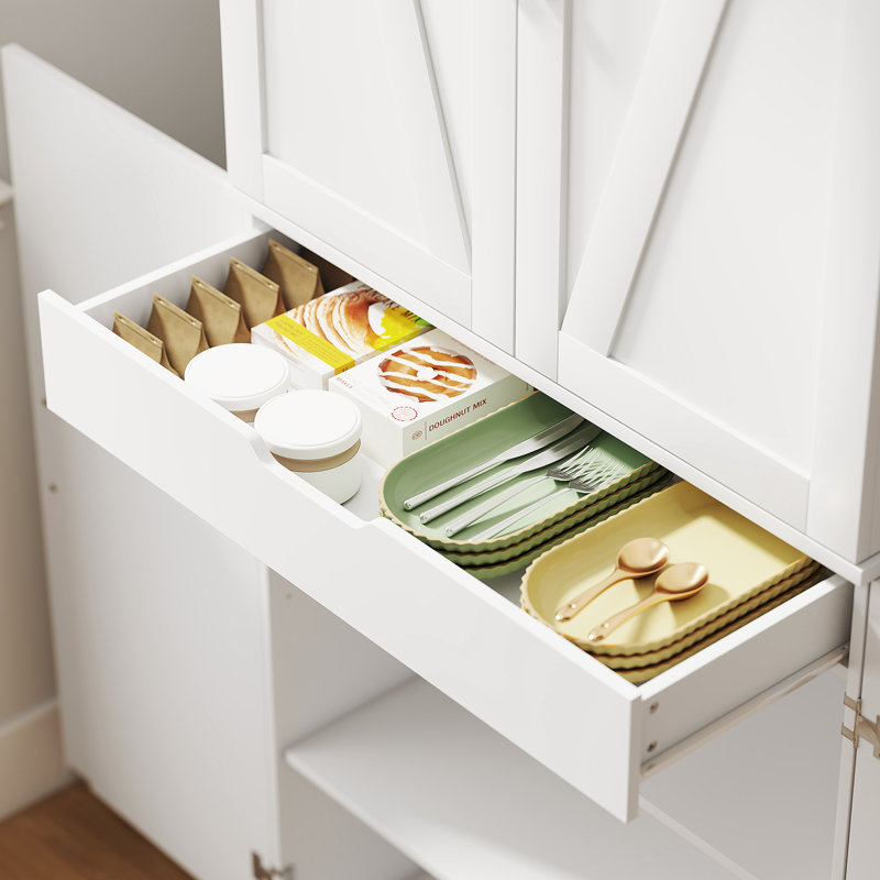 Armoire de rangement 72 po, blanc