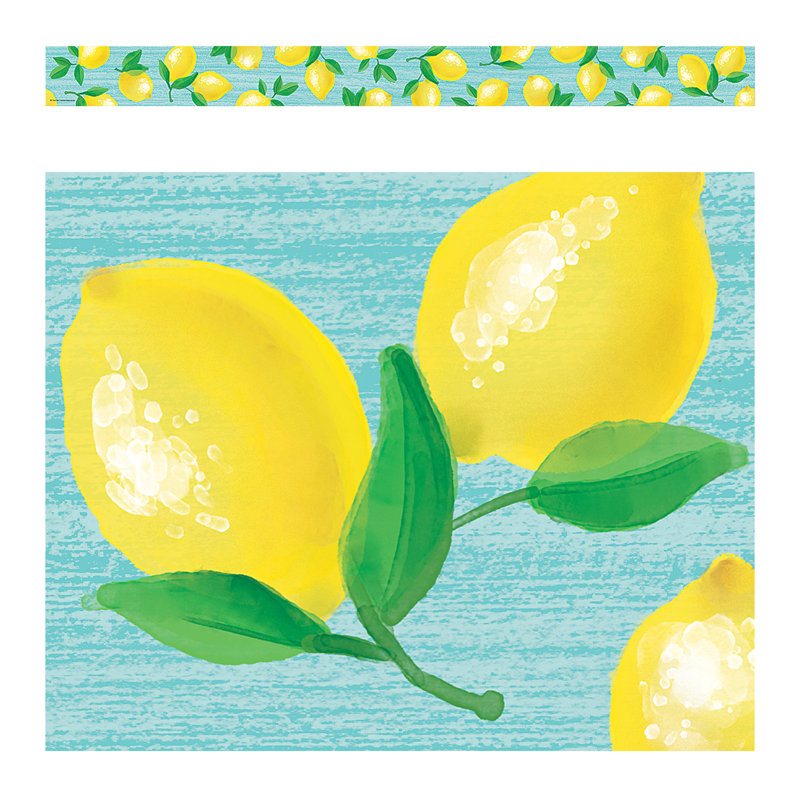 Bordure droite avec zeste de citron