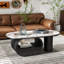 Pedestal Coffee Table with Storage