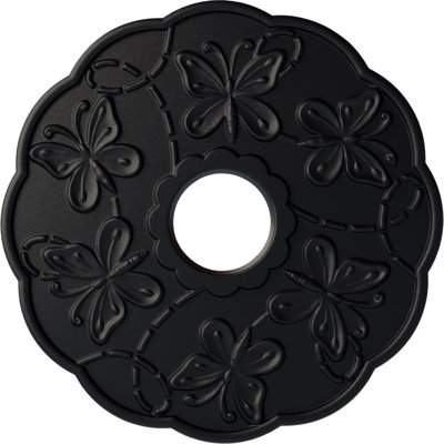Médaillon de plafond Endurathane Attica, DO 18 po x P 4 po x P 5/8 po (convient aux auvents jusqu'à 5 po), finition cuivre patiné peint à la main