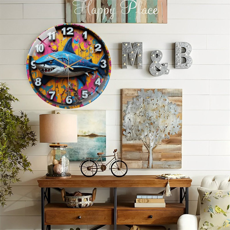 Horloge murale Shark