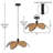 19"W Hargrove Wavy Beachy Adjustable Pendant Light