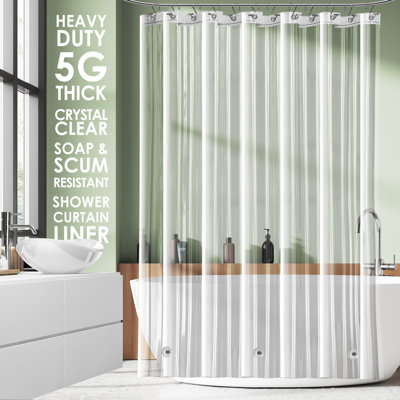 Clara Clark Heavy Duty Shower Curtain Liner