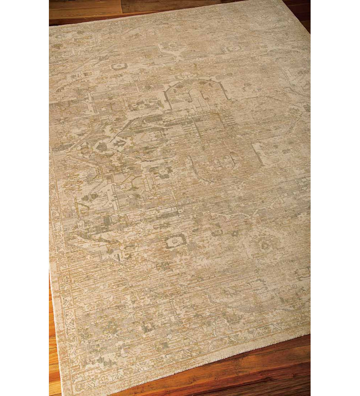 Tapis sable en laine / soie Hummelstown