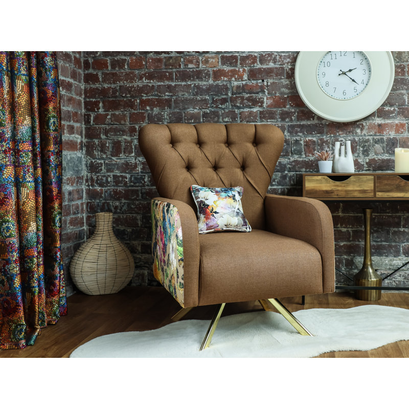 Copenhaver Velvet Armchair