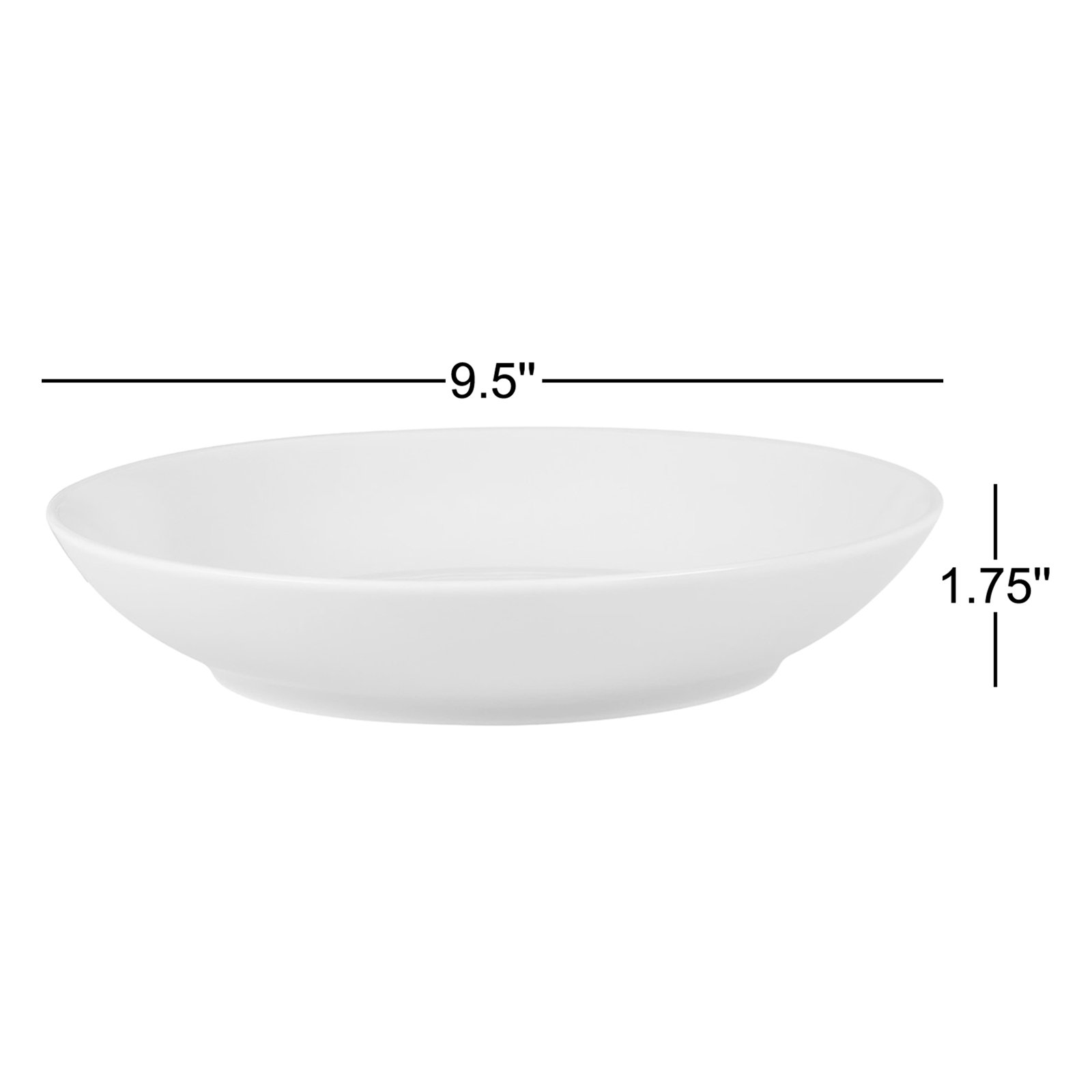 Noritake Colorscapes Swirl Pasta Bowls, 9-1/2", 35 Oz., White