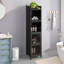 Armoire moderne en verre à quatre niveaux avec rangement à cinq niveaux-2088294044