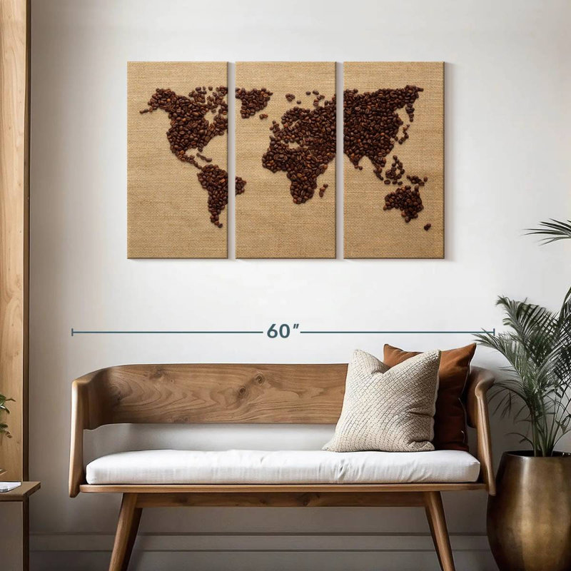 Aliaz World Of Coffee, H 28 po x l 45 po