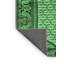 Tapis oriental en laine / polyester tissé à la machine en vert / noir-784649425