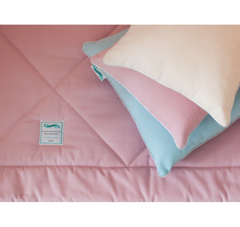 Abigayle Cotton 110cm L Changing Mat, Pink/Grey