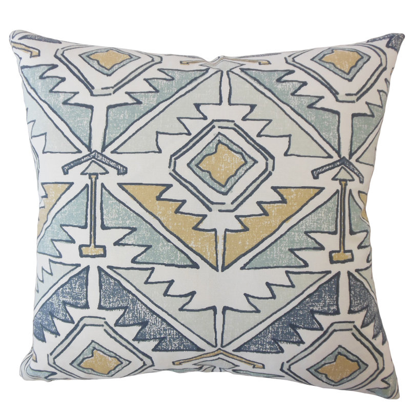 Gabe Square Pillow Cover & Insert, Awendela, 22" x 22"