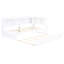 Lit de jour simple avec lit gigogne et rangement - Fentes en bois massif blanc-95154639