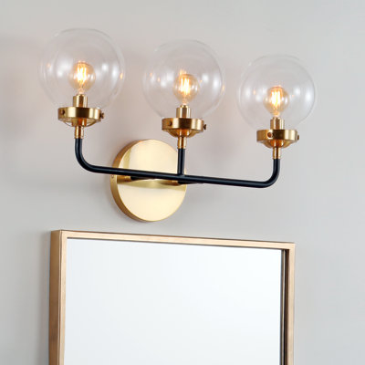 Claudio Contemporary Transitional Iron/Glass LED Vanity Light