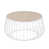 Natural Wood Top/White Base selected