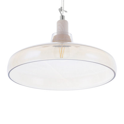 Burton 1 - Light Brown Dome Pendant