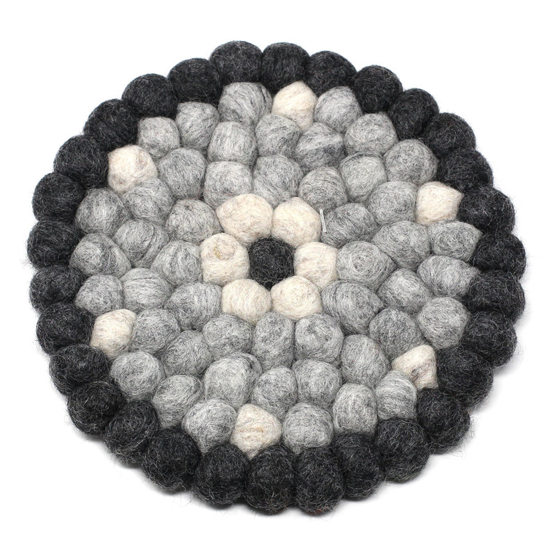 Round 4 Piece Coaster Set, Gray