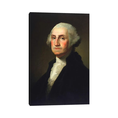 " Vintage American History Painting Of President George Washington " by John Parrot