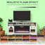 TV Console With Electric Fireplace, Open Storage And Side Cabinets-794909365
