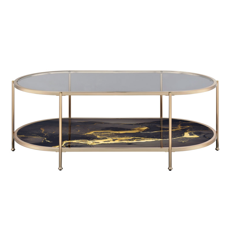 Glass Top Single Coffee Table
