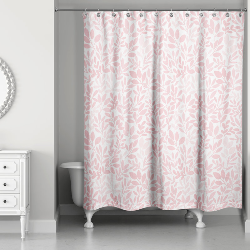 Rideau de douche simple à motif floral Fernando