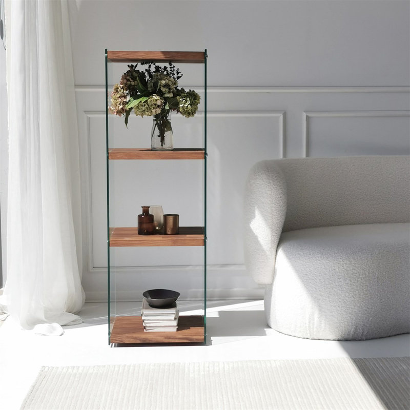 Baugus 120 cm H x 40 cm W Standard Bookcase, Natural
