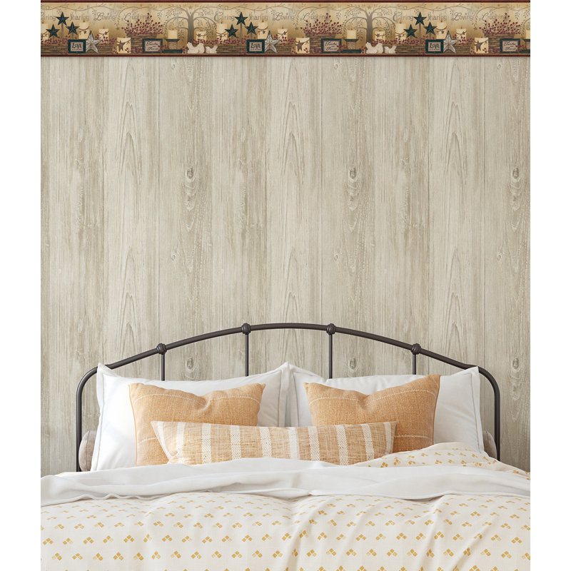 Bordure de papier peint 15 pi x 6 po Glynne Caring Candles
