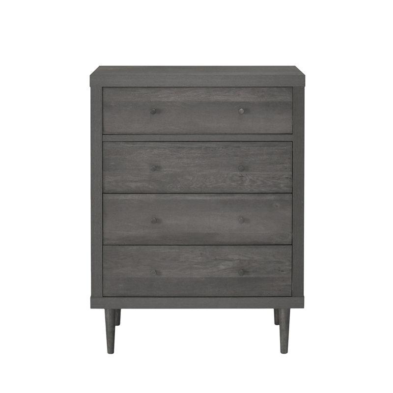 Commode 4 tiroirs, Gris