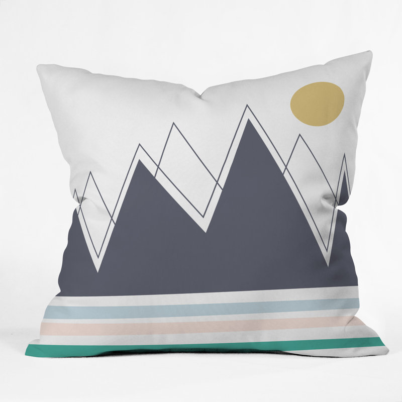 Coussin décoratif intérieur / extérieur Vy La in the Mountains, 16 po x 1 po