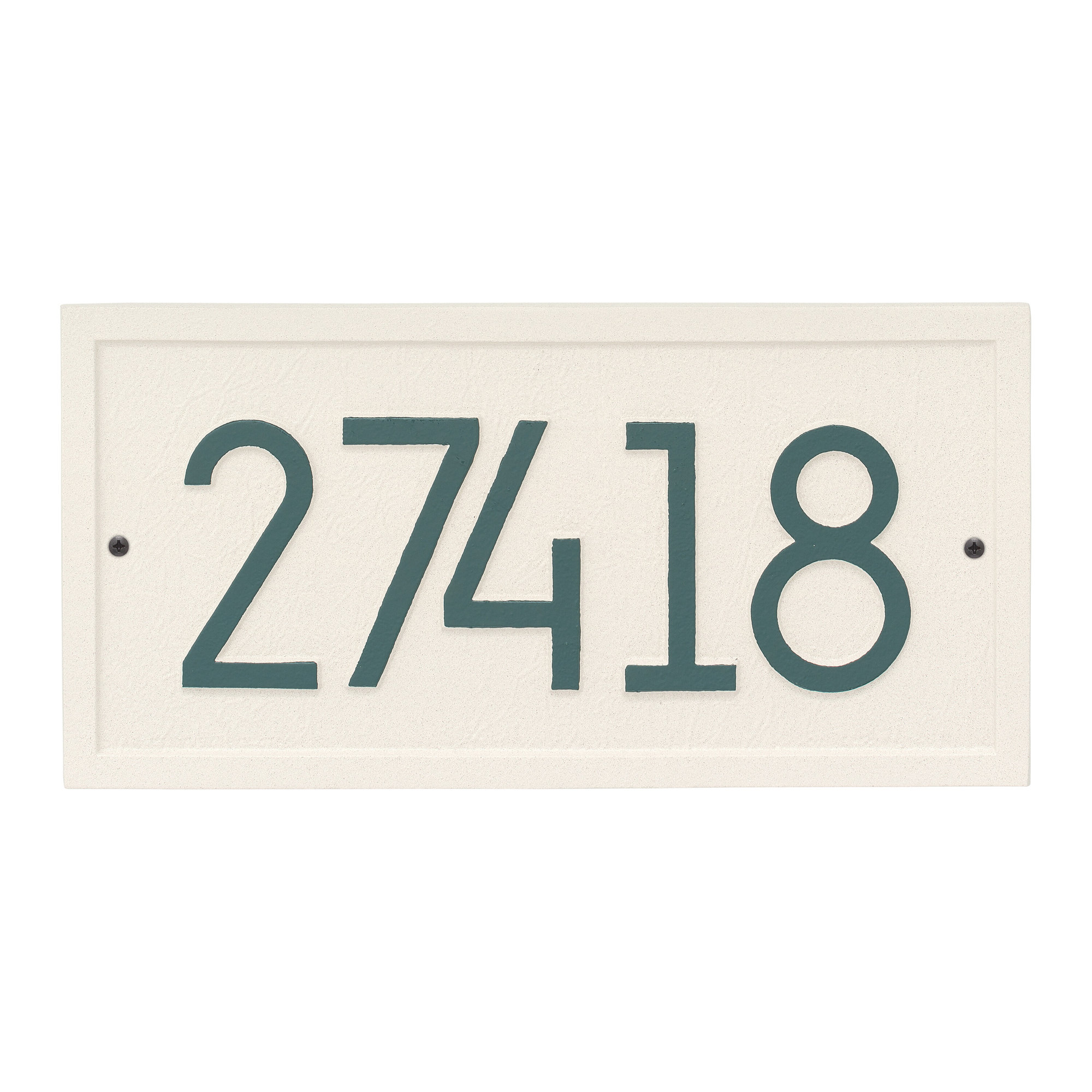 Modern Address Plaque, Coastal Green, Yes
