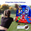 Jeu de lancer de football gonflable avec balles, jeu de cible de football portatif Wellcomer 7 pi pour sports, carnavals et réunions de famille