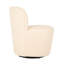 Fauteuil d'appoint pivotant avec revêtement texturé Boucle
