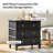  Allisa 28"W 3-Drawer Solid Wood End Table with Built-in Charging Station and Simple Assembly-2008351985