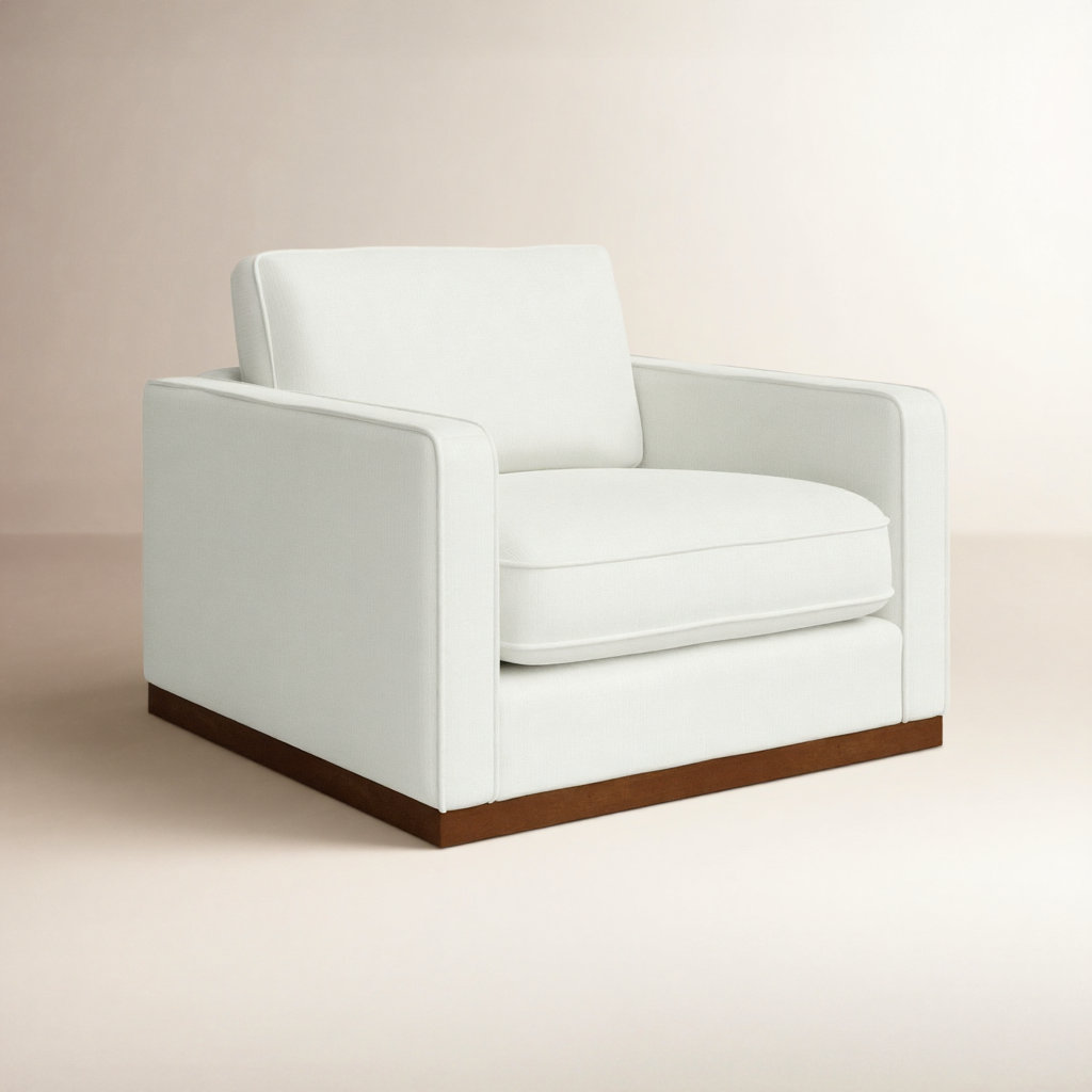Bobbi Oversized Armchair, White