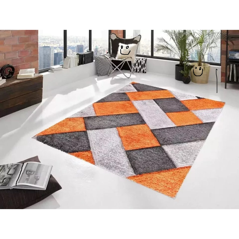 Shag Area Rug, Rectangle 160 x 230 cm