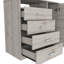 Commode 4 tiroirs avec placard vertical Khenadi-68146879