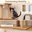 Arbre à chat 44 po pour intérieur avec plateforme de saut à griffer 