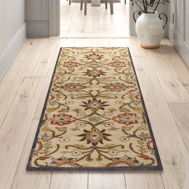 Arden Hand Tufted Wool Floral Indoor Rug, Runner 2'6" x 8'