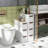 Inbox Zero 2 Pcs 3-drawer Narrow Rolling Storage Cabinet With Pull Handles Built-in Wheels