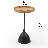 Modern and Stylish Citlalli Contemporary Versatile Round 15.74" Tray Top Pedestal Round End Table-1651281306