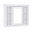 Armoire murale moderne avec miroir - 35 po x 27,5 po, rangement polyvalent, intimité dissimulée, miroir facile à assembler, poignée rétro, espace généreux-97417712